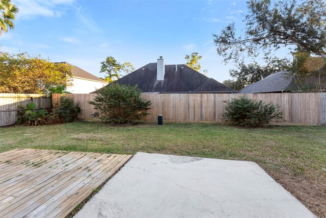 view of yard featuring a patio area