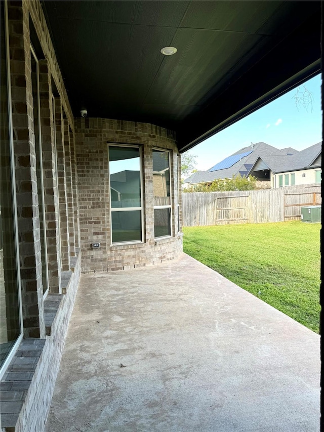 view of patio / terrace with fence