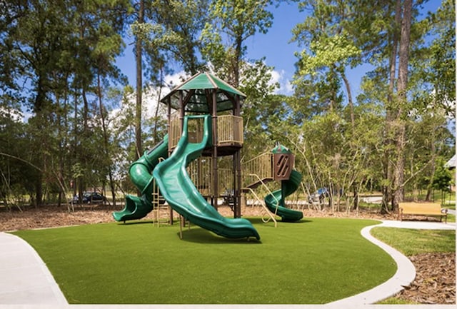 view of community jungle gym