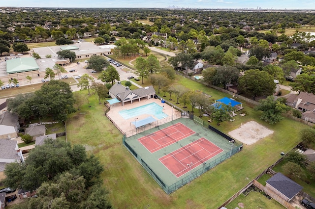 birds eye view of property