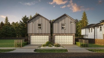 view of front facade featuring a garage