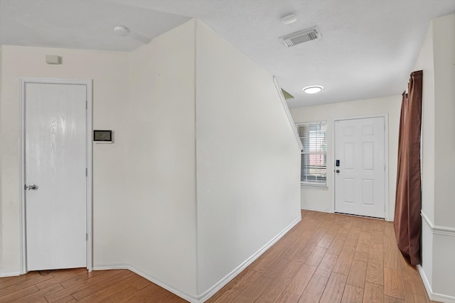 entryway featuring light hardwood / wood-style floors