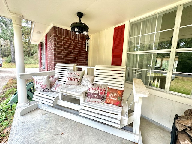 view of patio / terrace featuring a porch