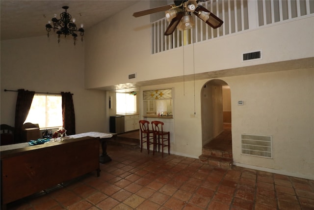 20 Ranchero Rd, College Station, TX 77845 - living room featuring high vaulted ceiling and plenty of natural light