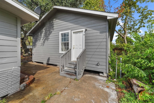 exterior space with a patio