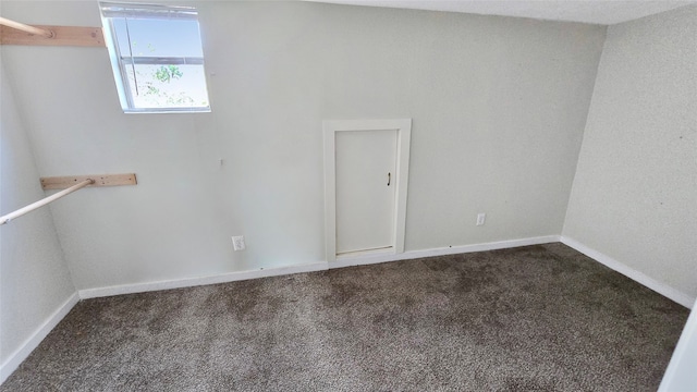 unfurnished room featuring carpet