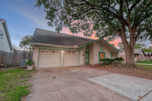 ranch-style house with a garage