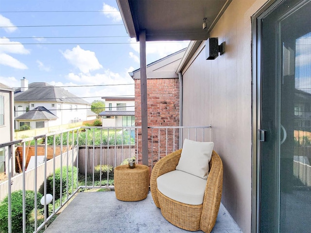 view of balcony