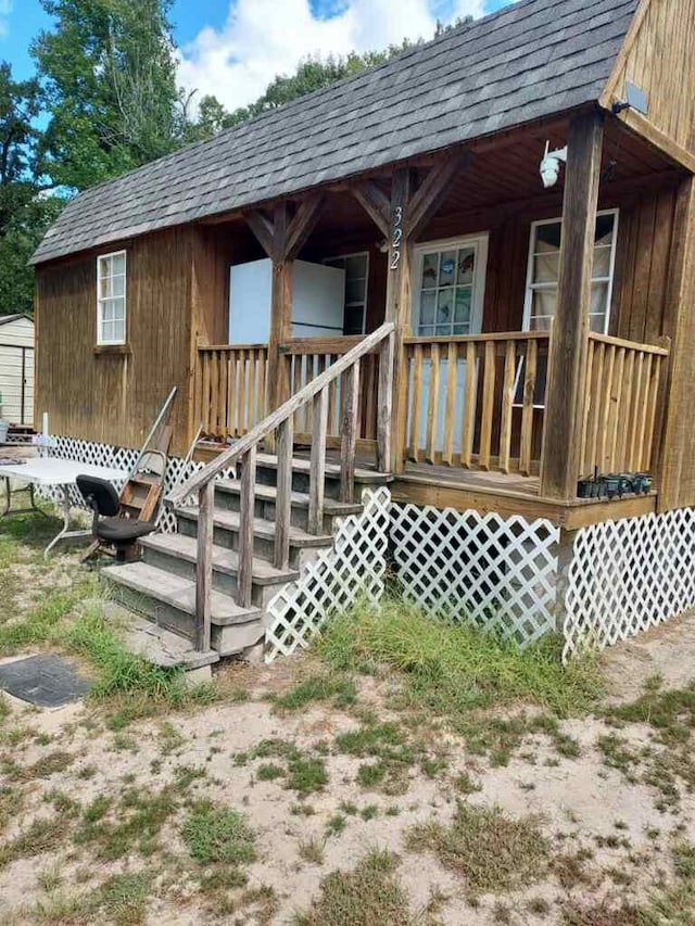 view of rear view of house