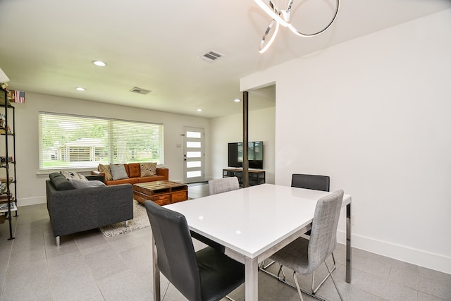 view of dining area