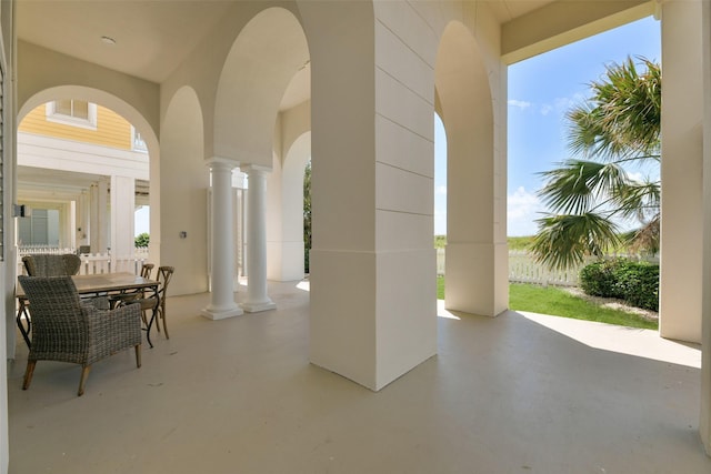 1745 Seaside Dr, Galveston, TX 77550 - view of patio / terrace with outdoor dining area