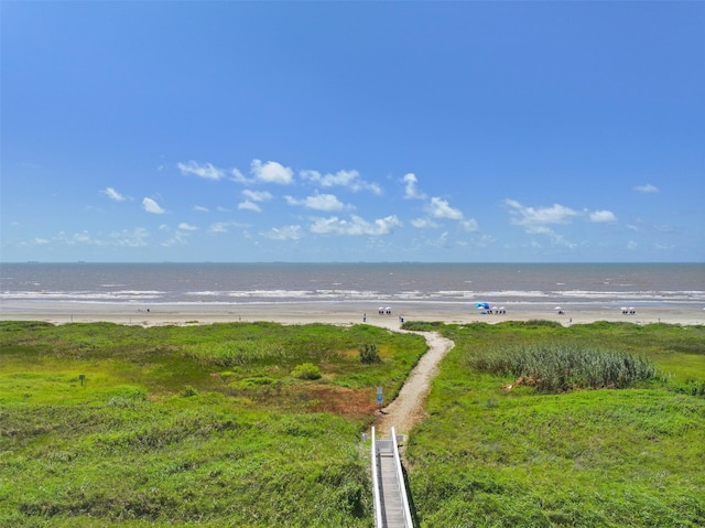 1745 Seaside Dr, Galveston, TX 77550 - property view of water with a view of the beach
