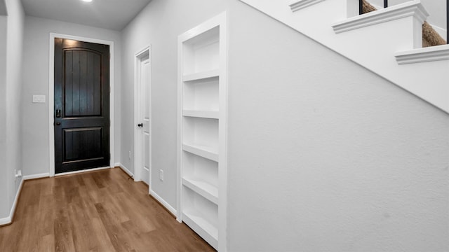 interior space featuring hardwood / wood-style flooring