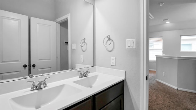 bathroom with vanity