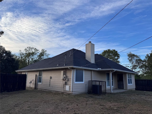 view of rear view of property