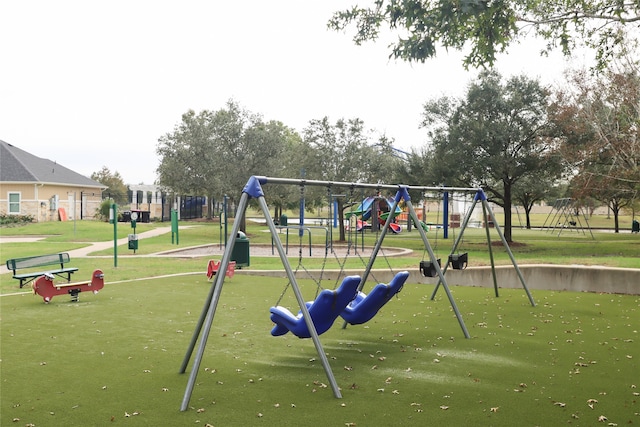 view of property's community featuring a playground