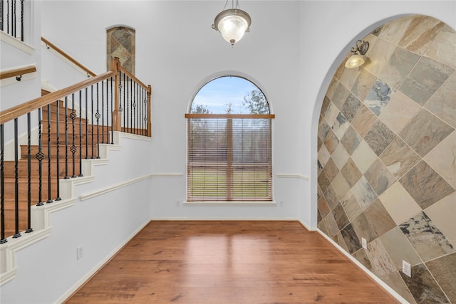 interior space with wood-type flooring