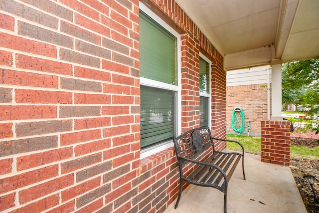 view of patio featuring covered porch