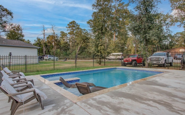 view of pool with a patio area