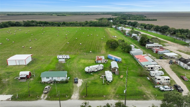 bird's eye view featuring a rural view