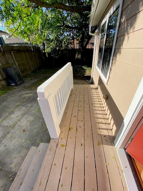 view of deck