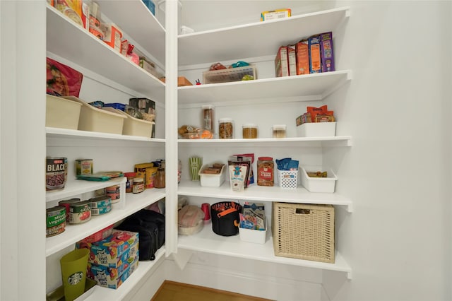 view of pantry