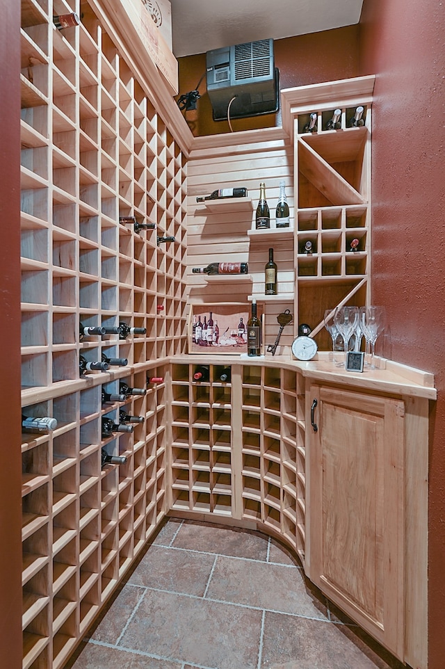 view of wine area