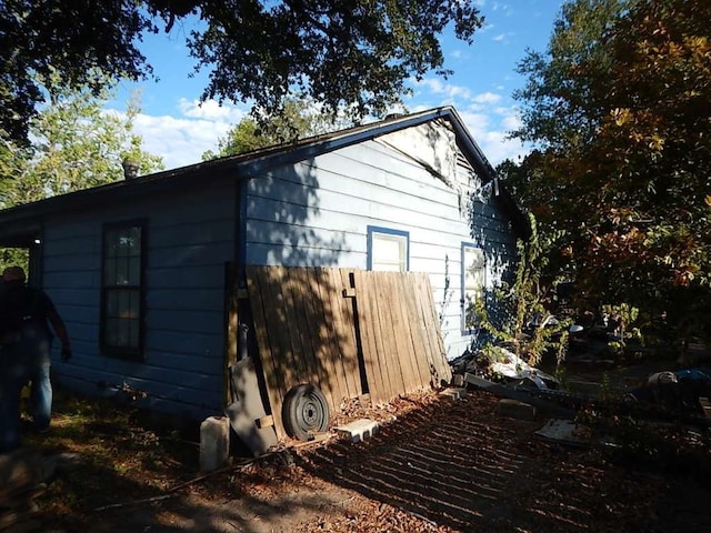 view of home's exterior