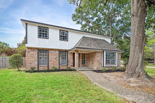 view of front property with a front yard