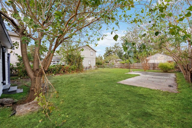 view of yard featuring a patio