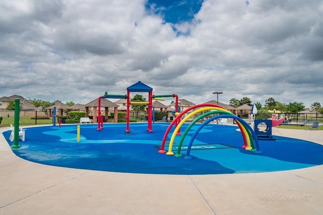 view of playground with a gazebo