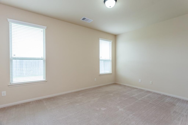 carpeted empty room with a healthy amount of sunlight