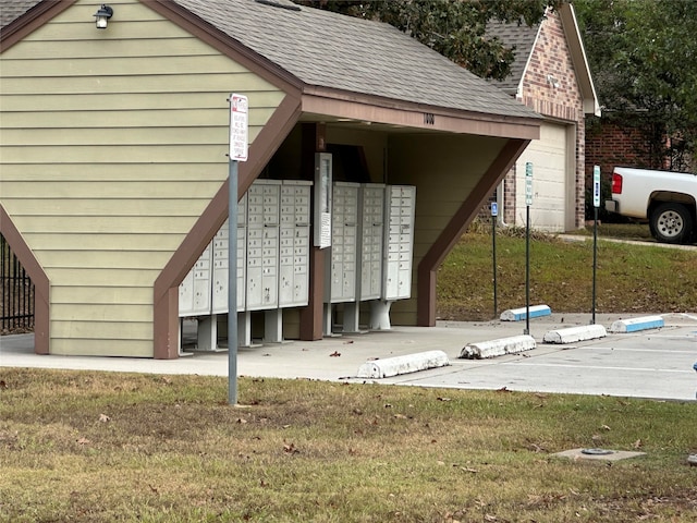 view of community featuring a mail area