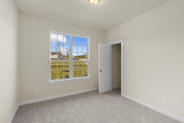 view of carpeted empty room