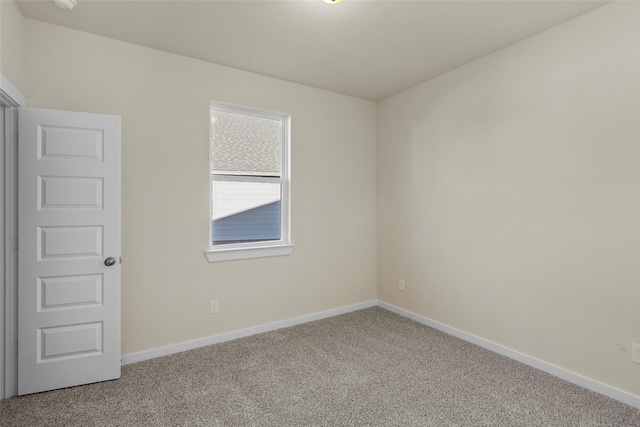 view of carpeted empty room