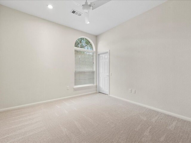 9410 Trinity Trail Ct, Cypress, TX 77433 - unfurnished room featuring carpet, baseboards, and recessed lighting