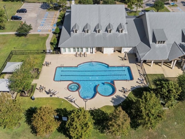 birds eye view of property