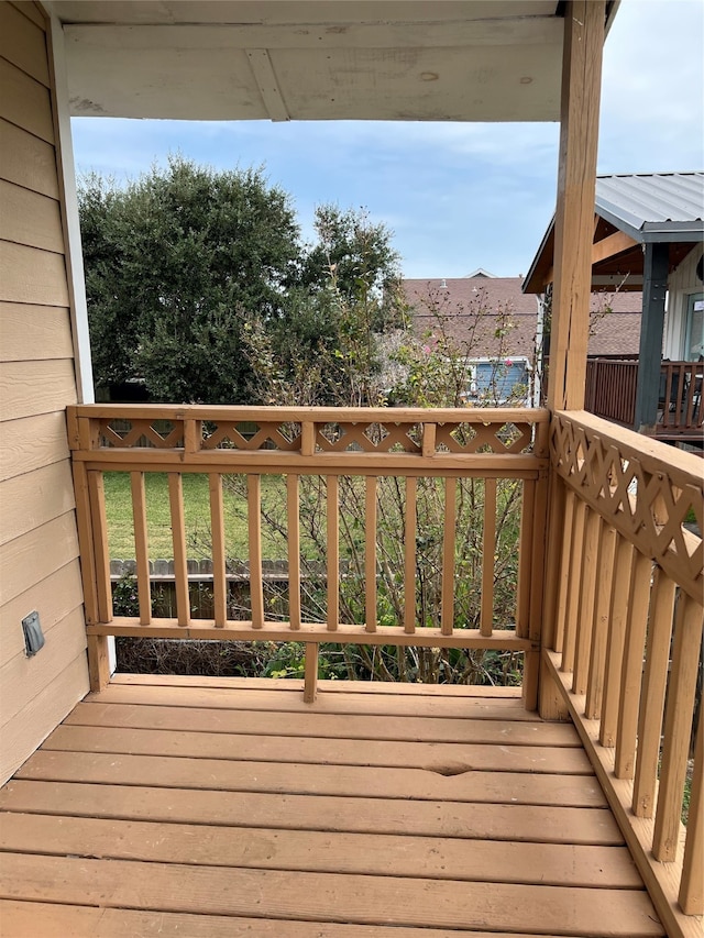 view of deck