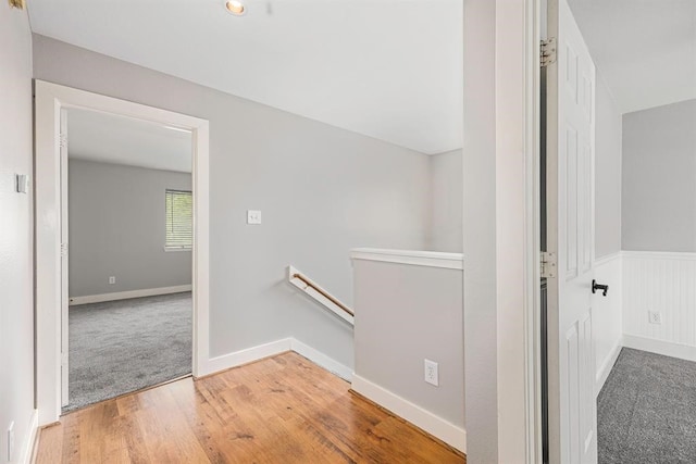 hallway featuring hardwood / wood-style floors