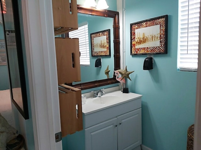 bathroom featuring vanity