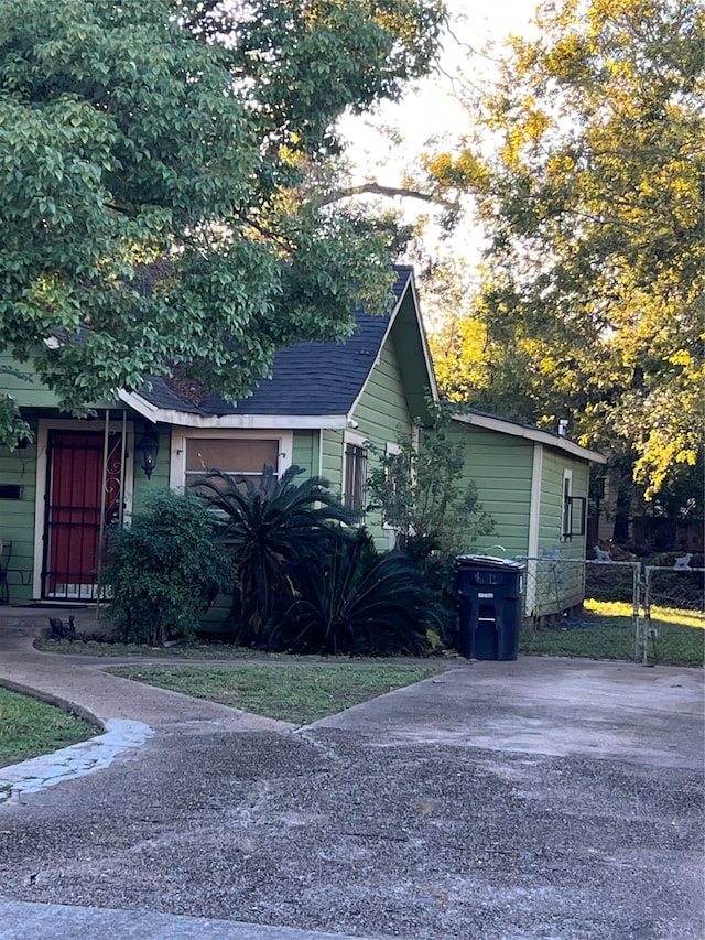 view of side of home