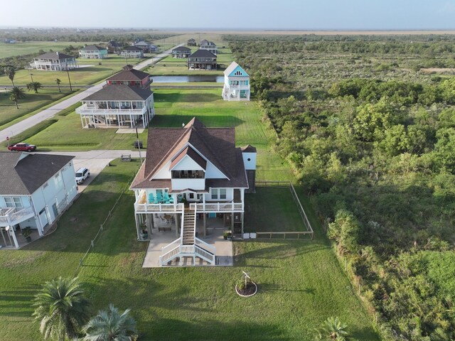 214 Biloxi, Crystal Beach, TX 77650 - view from above of property with a nearby body of water
