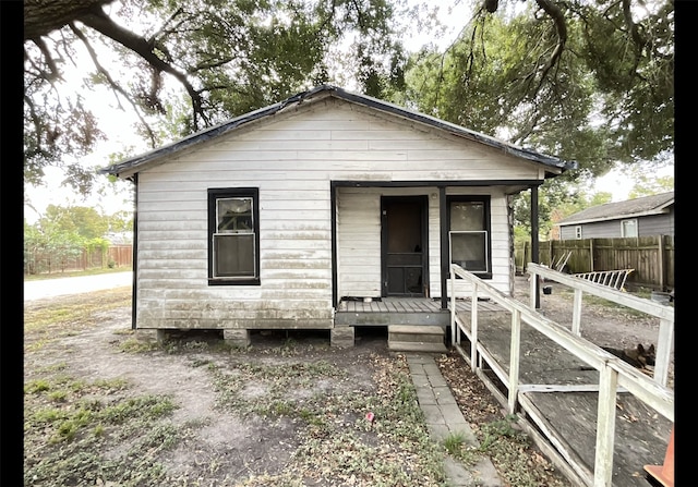 view of front of home