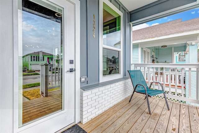 exterior space with a porch