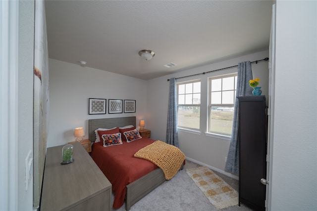 bedroom with carpet floors