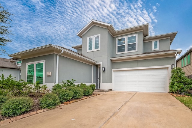 view of front of house featuring a garage