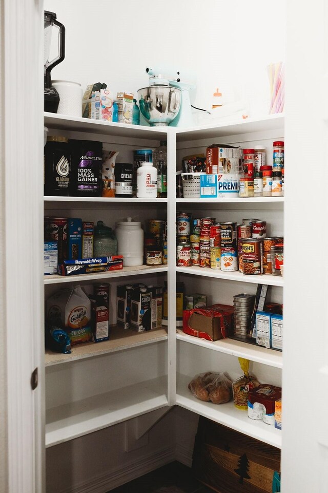 view of pantry