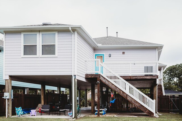 back of house featuring a patio