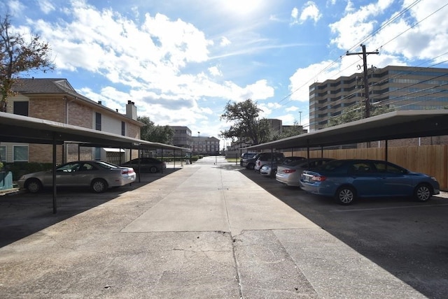 view of road