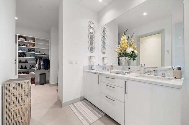 bathroom with vanity